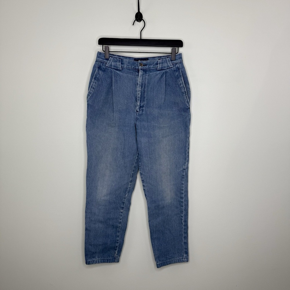 Ralph‎ Lauren Jeans Denim Pleated Pockets High Waisted Size 28 EUC